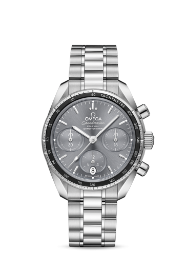 Omega Speedmaster Co-Axial 38 Stainless Steel / Grey / Bracelet